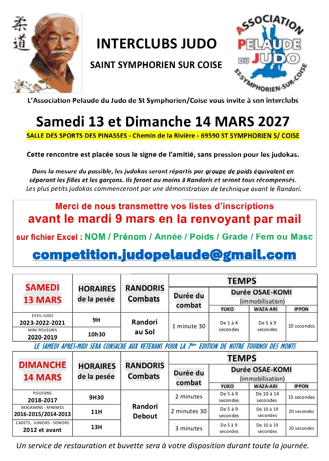 Interclub de Saint Symphorien / Coise – 2027